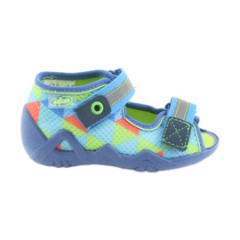 Siniset, vihreät Befado 250P059 -tossut sininen oranssi