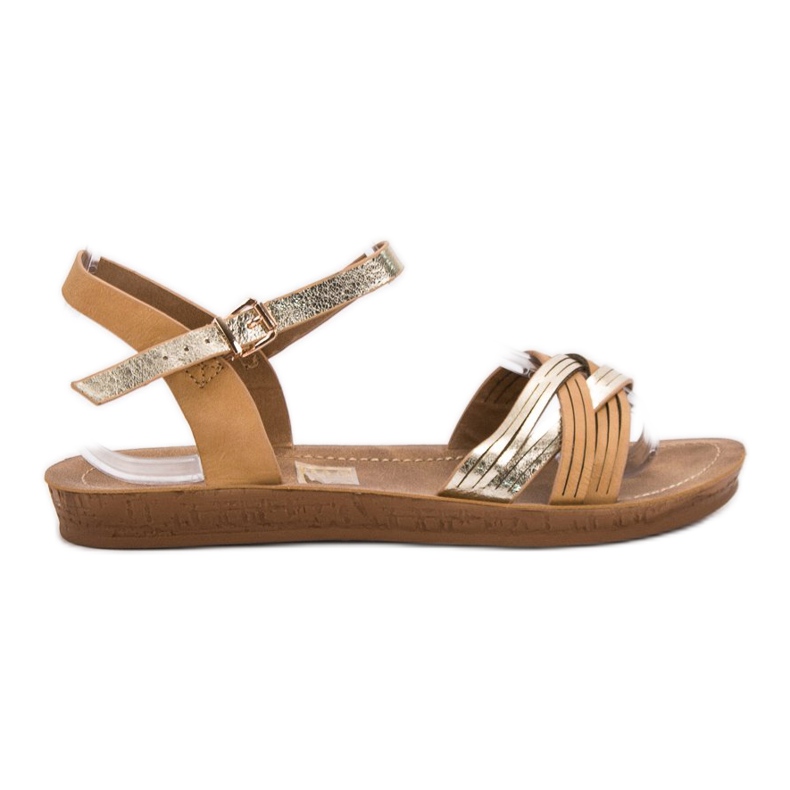 SHELOVET Mukavat sandaalit ruskea