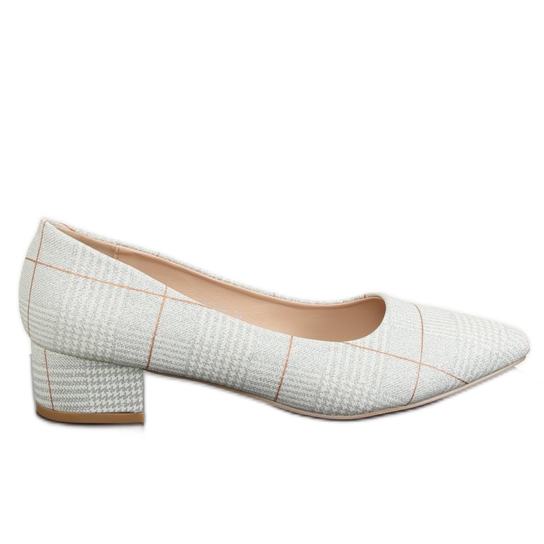 Pumput hopea ruudullinen CC207P hopea harmaa