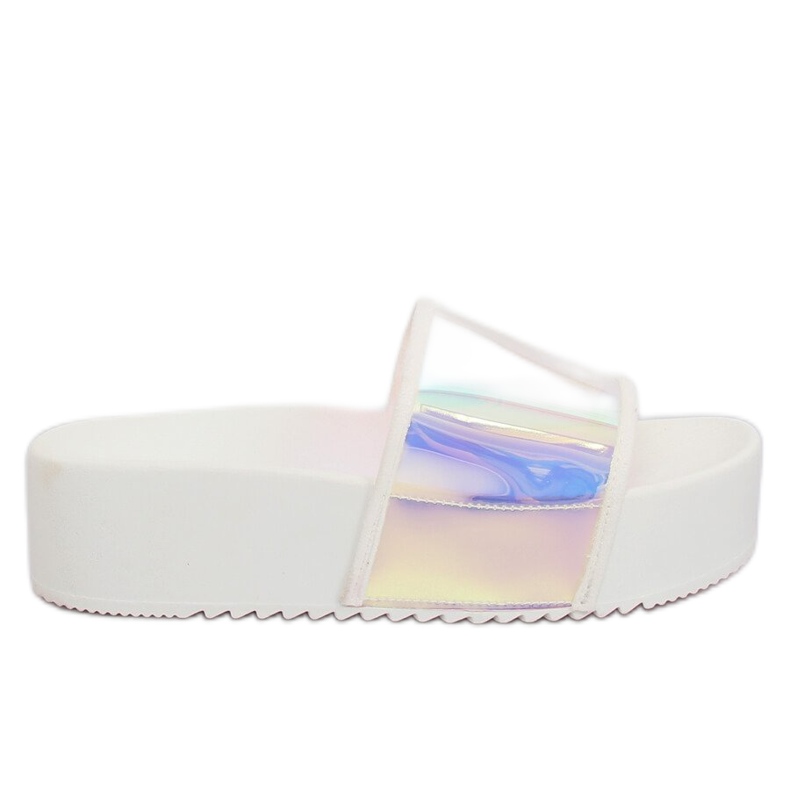 Holografiset valkoiset tossut CK81P Valkoinen