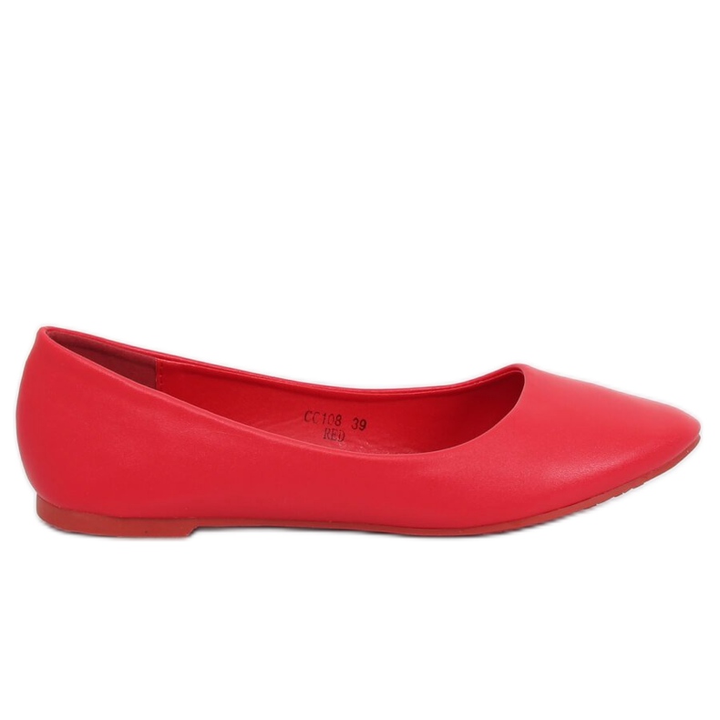 Punaiset naisten ballerinat CC108 Red punainen
