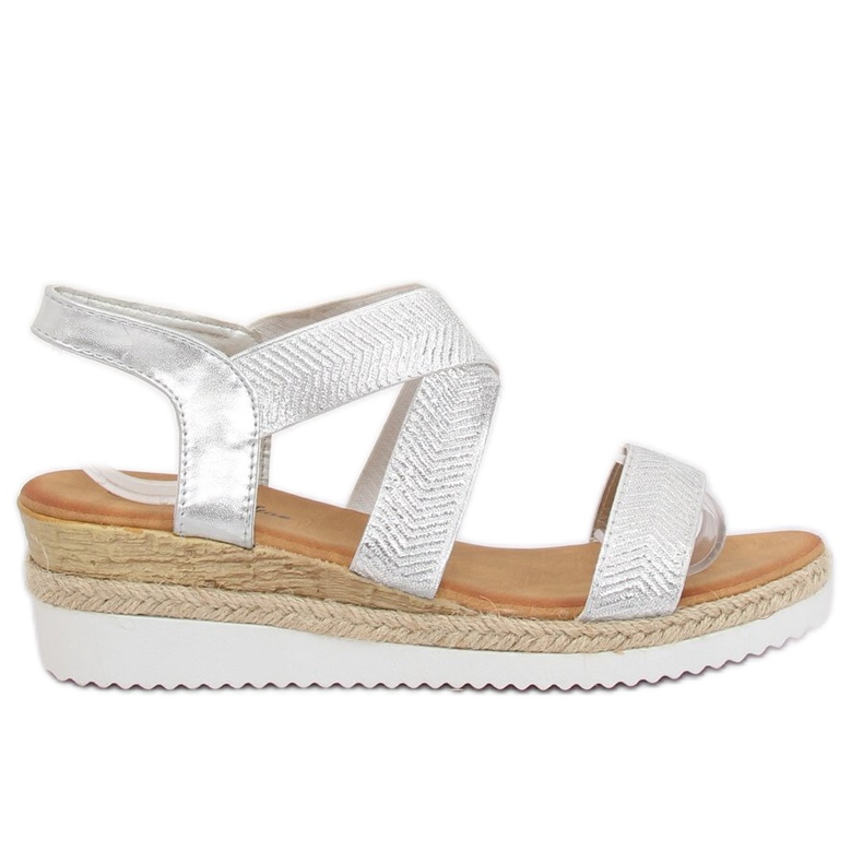 Hopeiset naisten sandaalit S81 Hopea harmaa