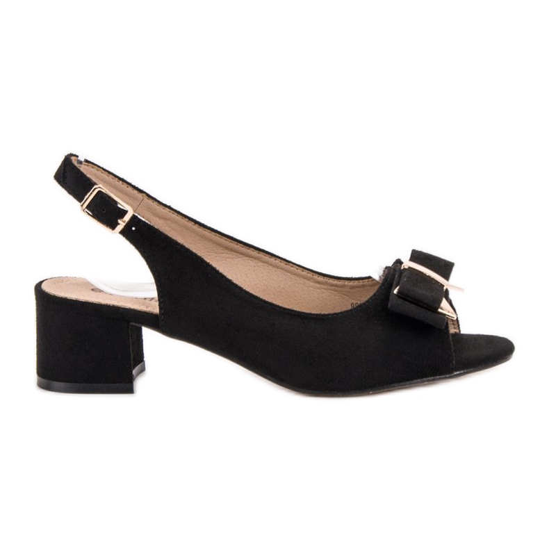 Evento Tyylikkäät sandaalit korkokengissä musta