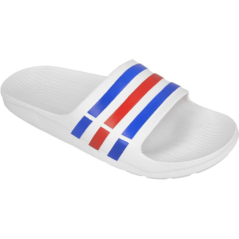 Adidas Duramo Slide M U43664 tossut valkoinen punainen sininen
