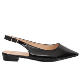 Musta LL-178 Mustat avokantaiset ballerinat