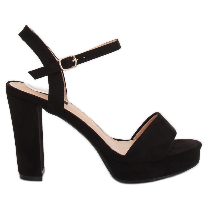 Musta HJ101 Musta platform -sandaalit