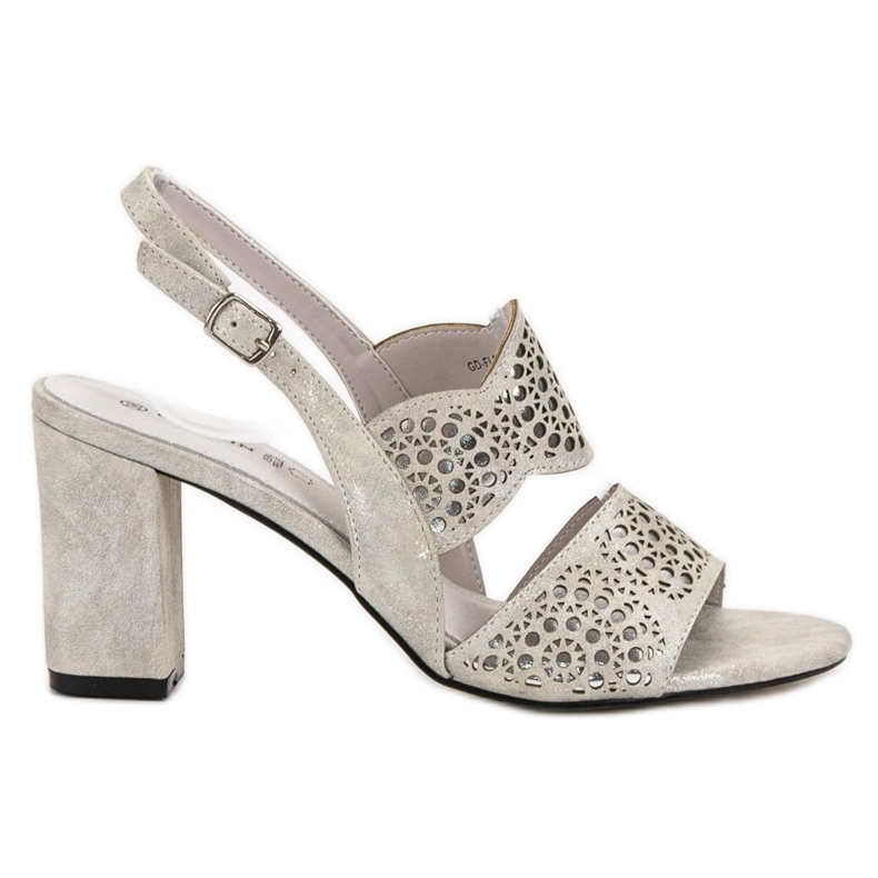 Goodin Hopeiset sandaalit baarissa harmaa