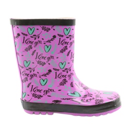 American Club Amerikkalaiset sydän saappaat musta violetti vihreä