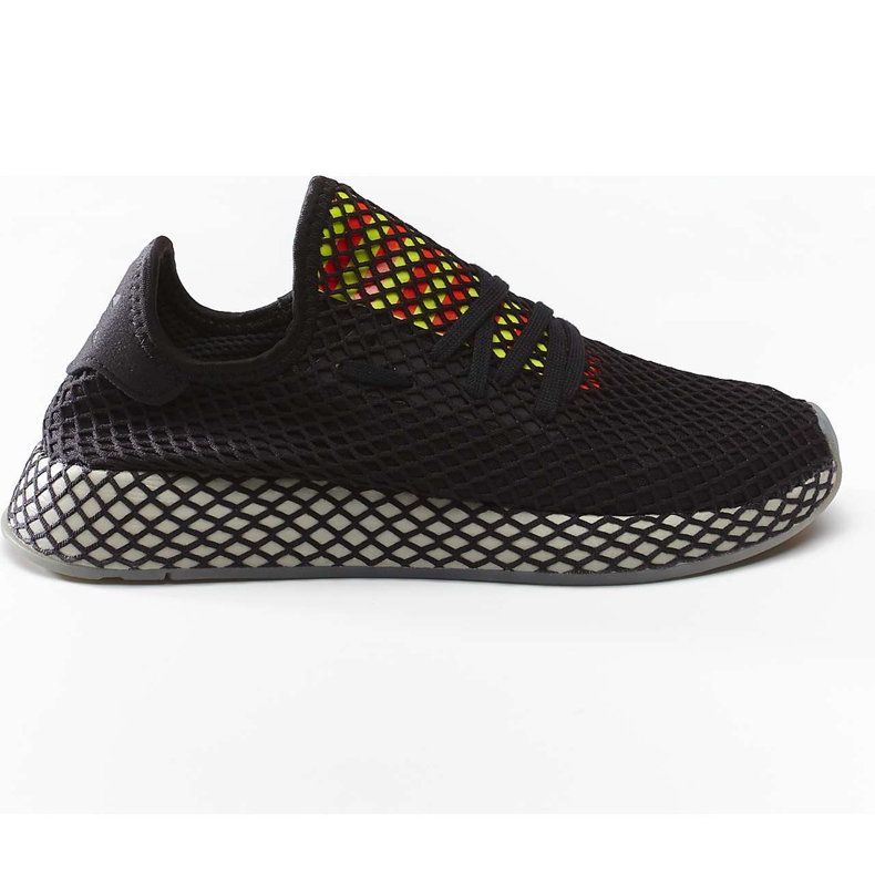 Adidas Deerupt Runner 674 Core Black Sesame Solar Red musta monivärinen