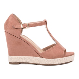 Renda Vaaleanpunaiset sandaalit vaaleanpunainen