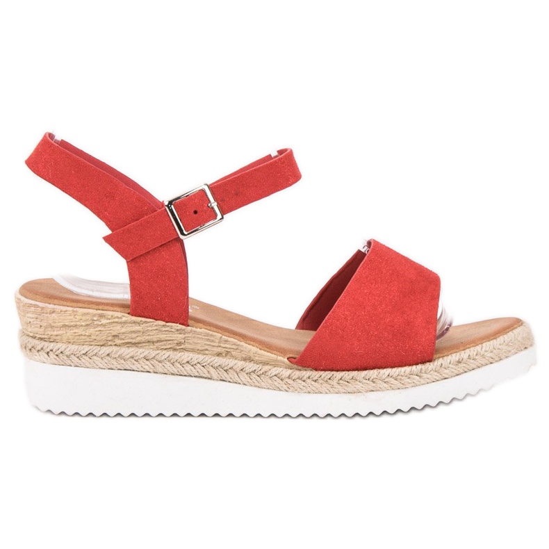 SDS Punaiset sandaalit glitterillä punainen