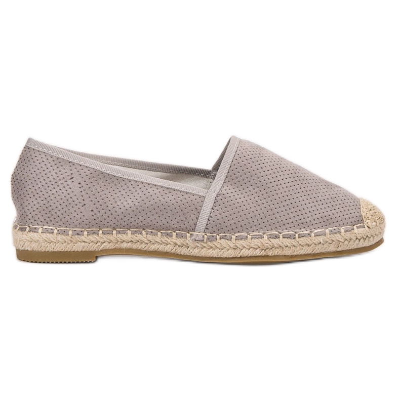 Ideal Shoes Suede Slip-On kengät harmaa