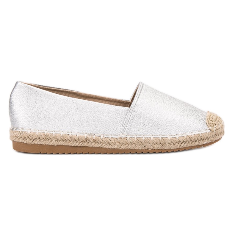Primavera Hopeiset espadrillit harmaa