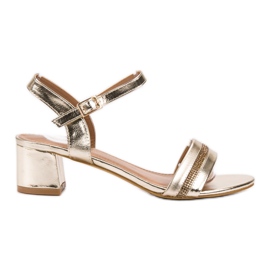 SHELOVET Tyylikkäät kultaiset sandaalit kultainen