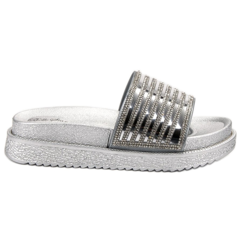 Bello Star Tossut kristalleilla harmaa