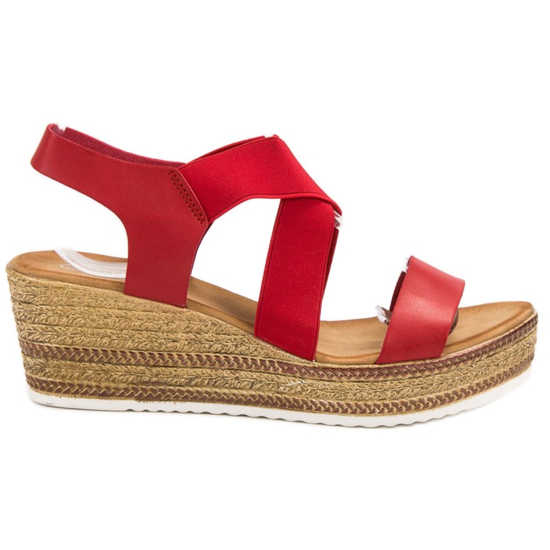 Flyfor Kevyt Slip-on sandaalit punainen