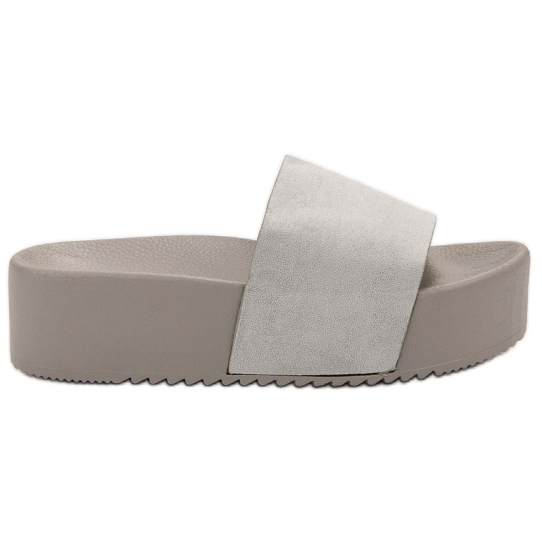 Ideal Shoes Tossut alustalla harmaa