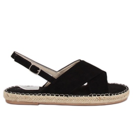 Mustat espadrilliset sandaalit YJ-2M12 Musta