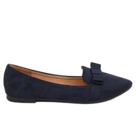 Naisten tummansiniset ballerinat 8F59 DK.BLUE tummansininen