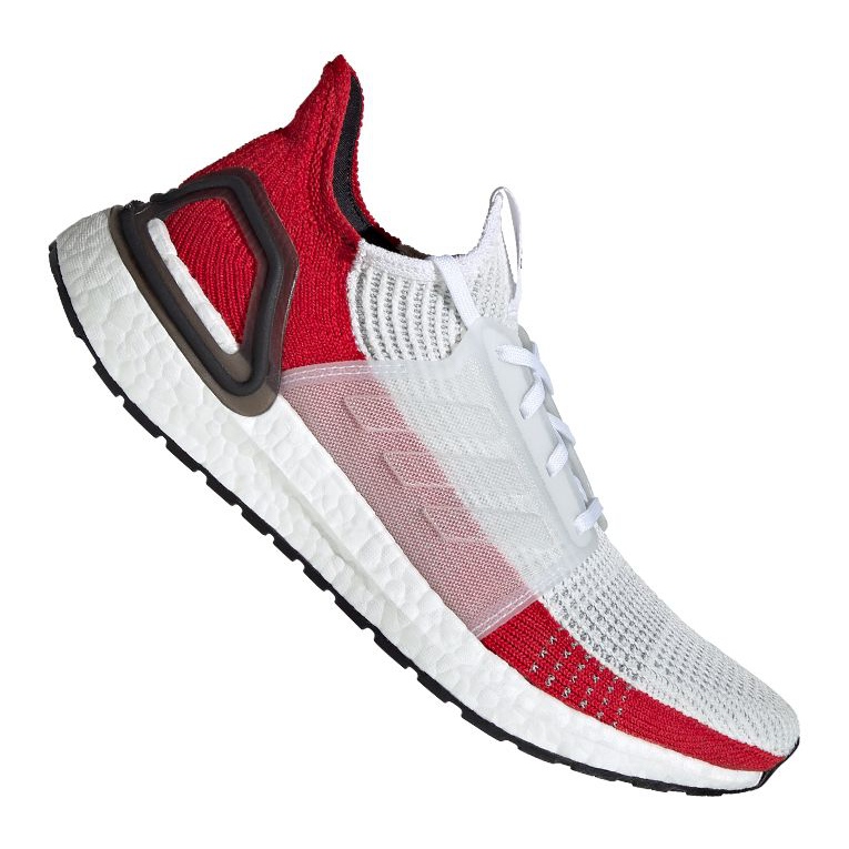 Juoksukengät adidas UltraBoost 19 M EF1341 valkoinen punainen