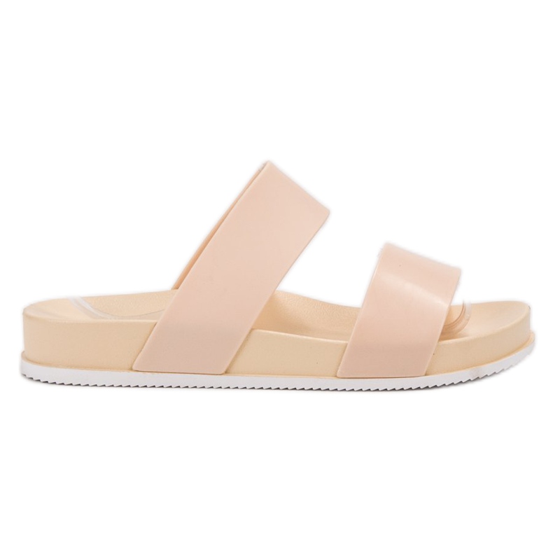 Laura Mode Beige kumitossut