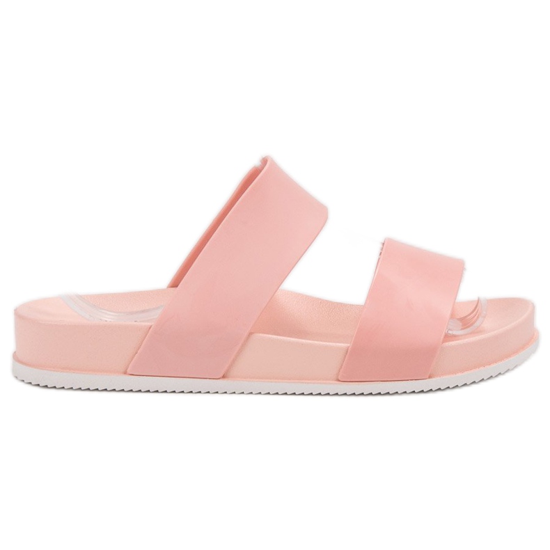 Laura Mode Vaaleanpunaiset kumitossut vaaleanpunainen