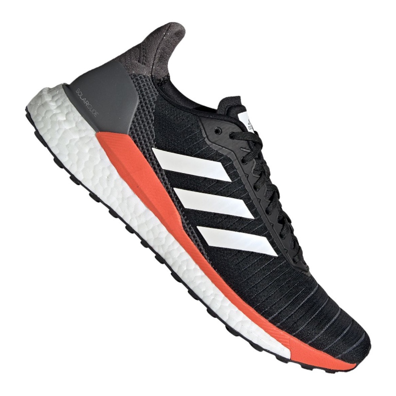 Juoksukengät adidas Solar Glide 19 M G28062 musta harmaa