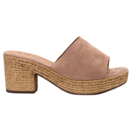 Flyfor Kevyet tossut postissa vaaleanpunainen