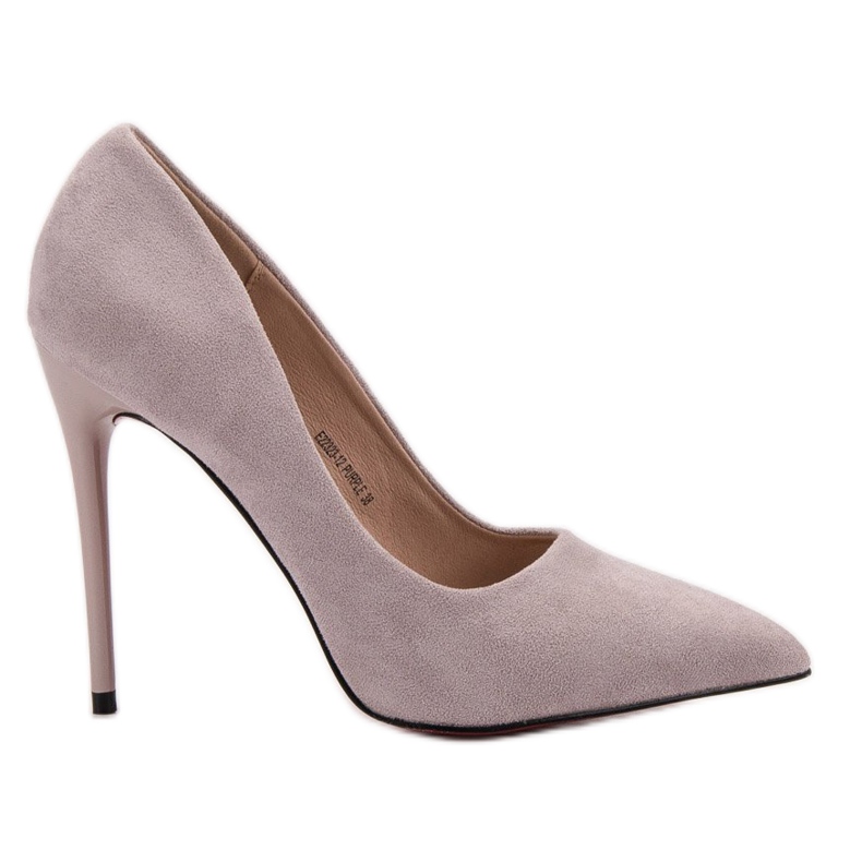 Jumex Mokkanahkaiset korkokengät violetti