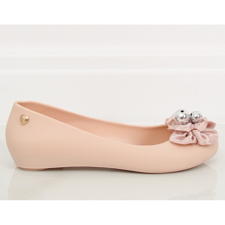 Meliski ballerinat vaaleanpunaisella keulalla CK-86P Beige II-GAT vaaleanpunainen
