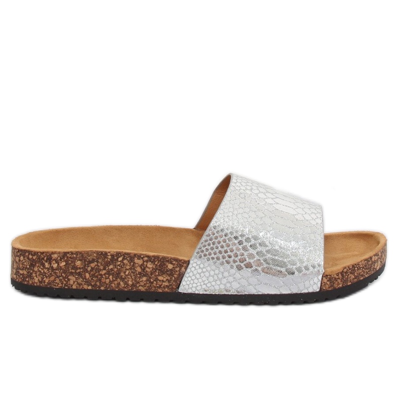 Hopeiset naisten hopeatossut PK44491 Hopea harmaa