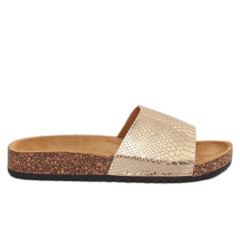 Naisten kultaiset tossut PK44491 Gold kultainen