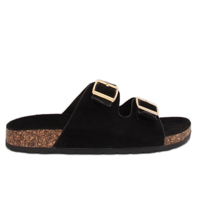 Mustat naisten mustat tohvelit 6105 Musta