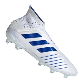 Adidas Predator 19+ Fg M BC0548 jalkapallokengät valkoinen valkoinen