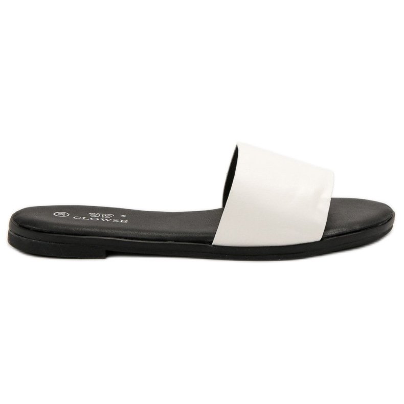 Clowse Klassiset valkoiset tossut valkoinen