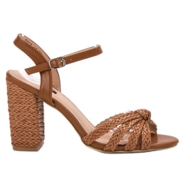 Punotut VICES -sandaalit ruskea Punotut VICES -sandaalit ruskea