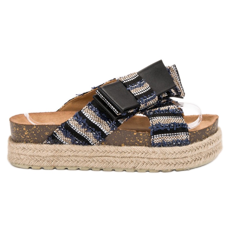 Vices Tekstiilitossut alustalla musta