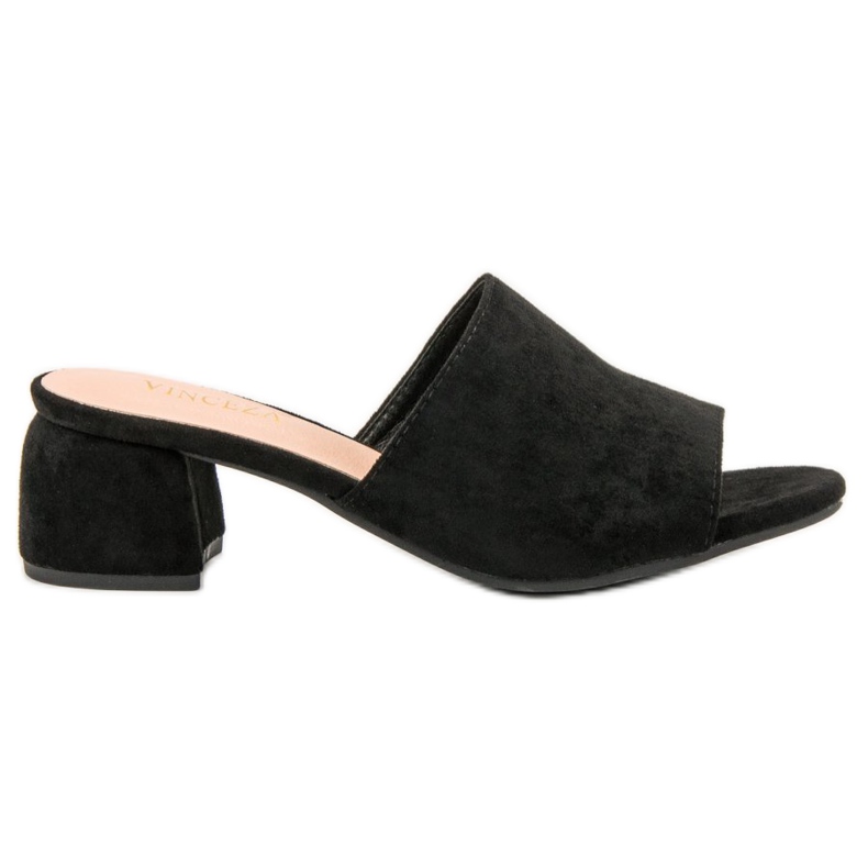 Mokkanahkatossut VINCEZA -postissa musta