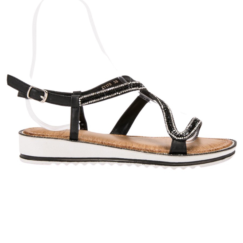 SHELOVET Sandaalit alustalla musta