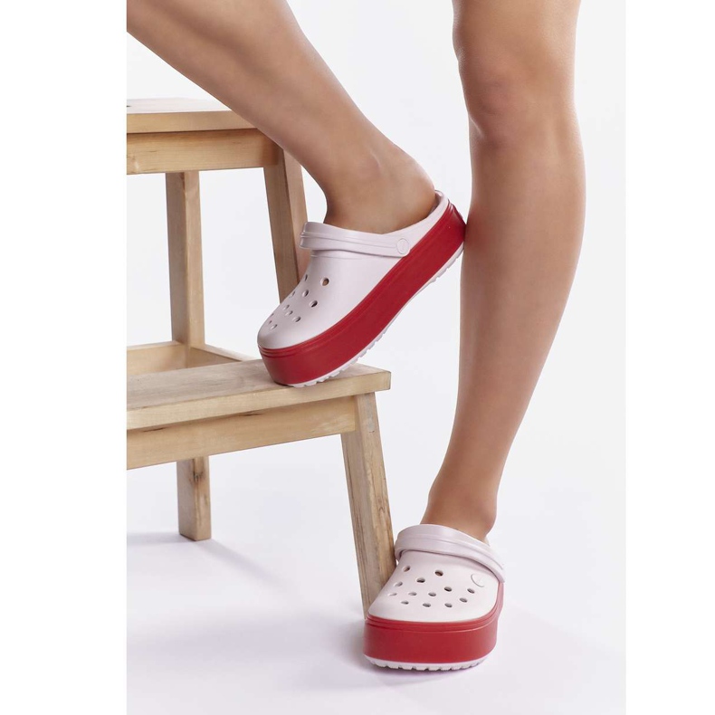Crocs Crocband Platform Clog 6QB tuskin vaaleanpunainen paprika monivärinen