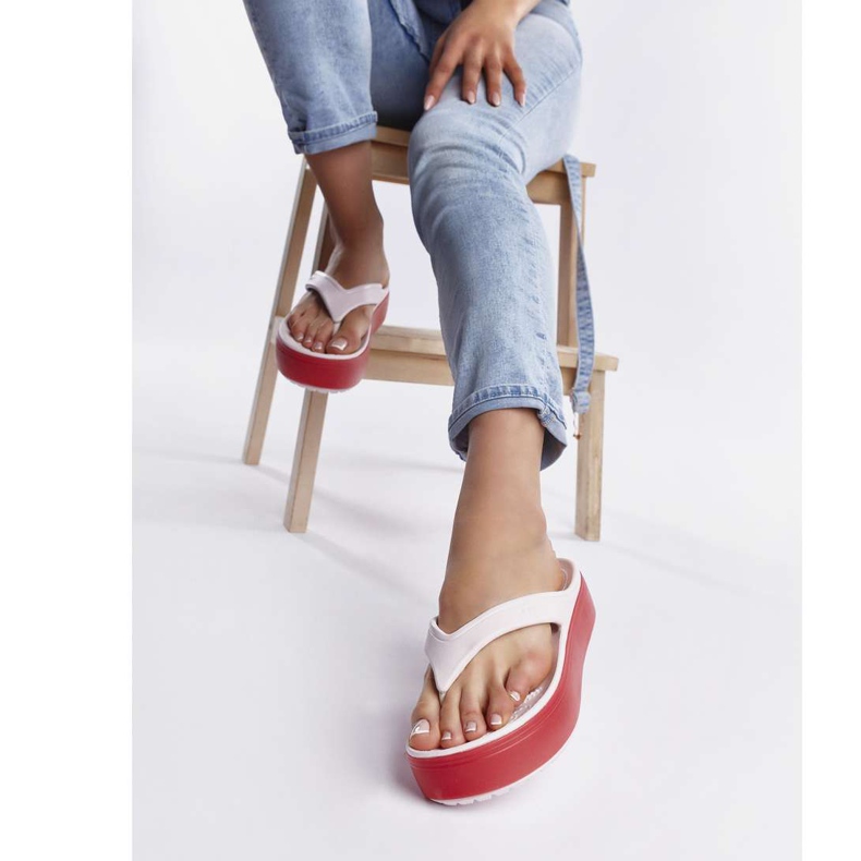 Crocs Crocband Platform Flip 6QB tuskin vaaleanpunainen paprika monivärinen