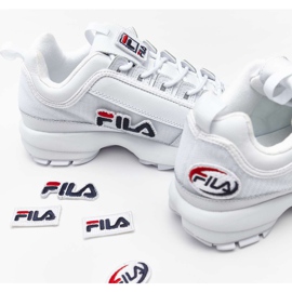 Fila Disruptor Ii Patches Wmn 100 Valkoinen