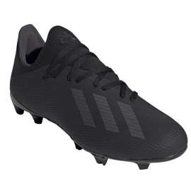 Adidas X 19.3 Fg M F35381 jalkapallokengät musta musta
