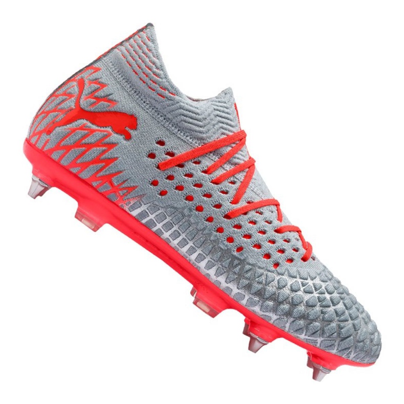 Puma Future 4.1 Netfit Mx Sg M 105676-01 jalkapallokengät punainen harmaa
