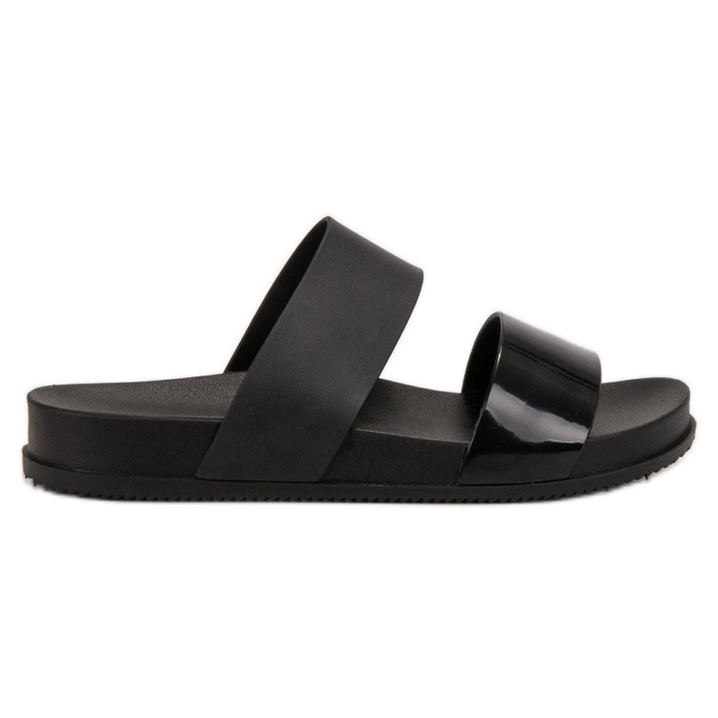 SHELOVET Muodikkaat kumitossut musta