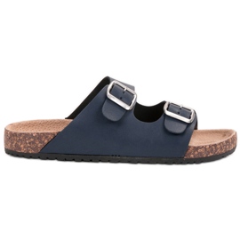 Seastar Tummansiniset tossut soljella sininen