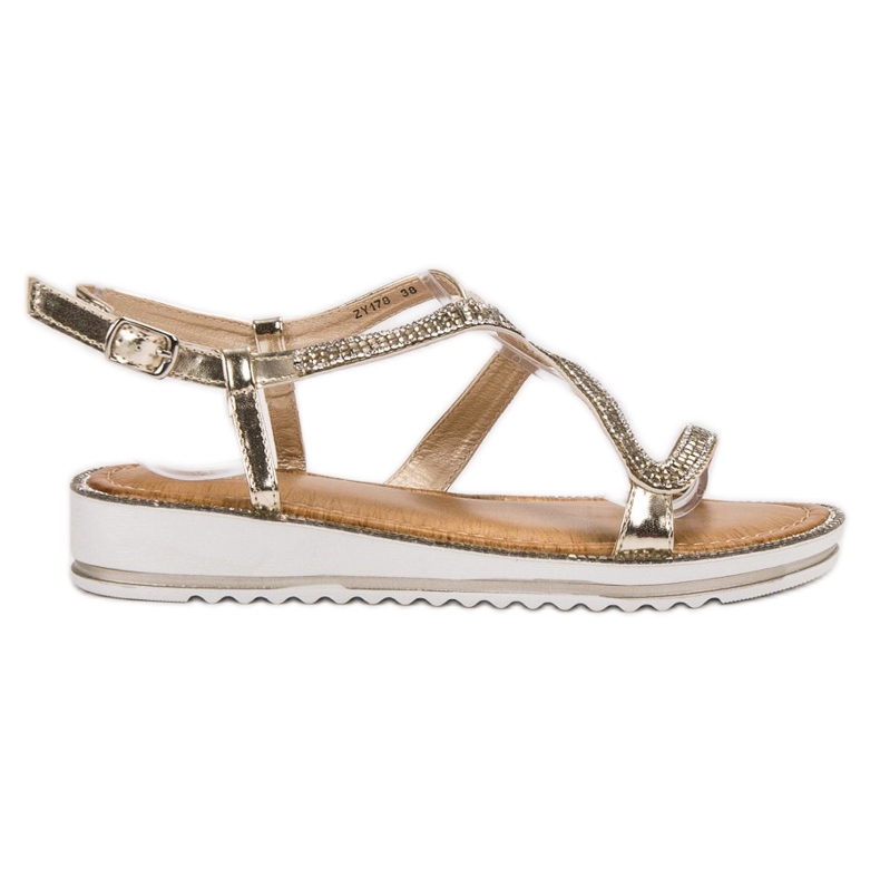 SHELOVET Sandaalit alustalla keltainen