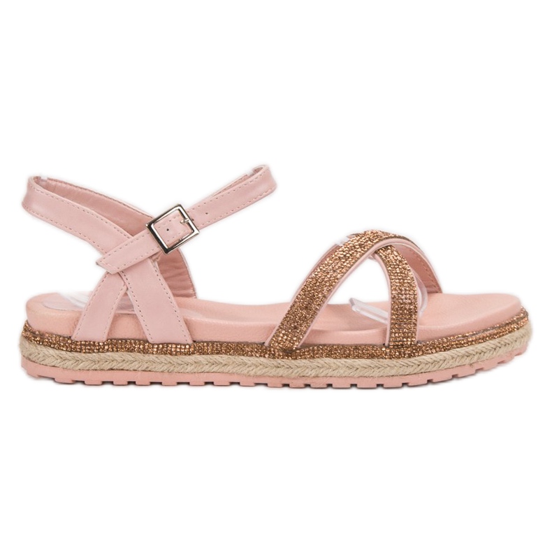 SHELOVET Vaaleanpunaiset naisten sandaalit vaaleanpunainen