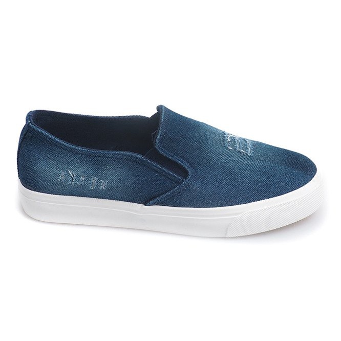 Slip On Jeans K-89 Navy Blue laivastonsininen sininen