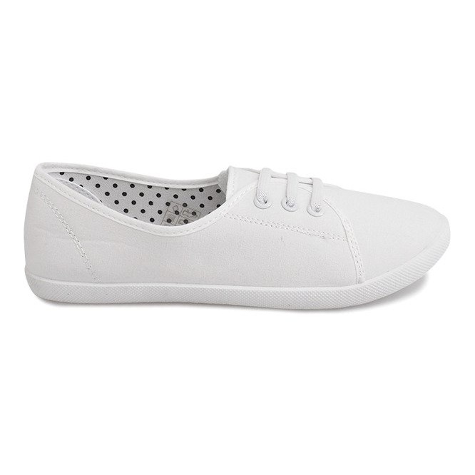 Tie Sneakers Slip On BE43 Valkoinen